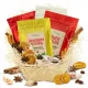  CESTINO REGALO DI NATALE caffè cioccolato noci fudge SET REGALO ECO