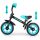  Bicicletta senza pedali Milly Mally Dragon 10" Nera, Blu