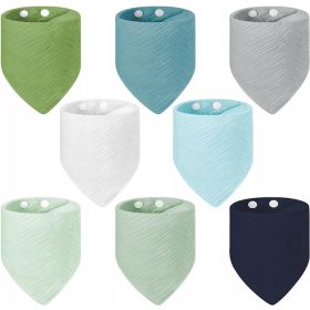    BAVAGLINO NATTAMENTO SET 8 PEZZI grembiule bianco, Sfumature viola, Sfumature blu, Sfumature grigio e argento, Sfumature verde, Sfumature giallo e oro, Multicolor 8 pz.