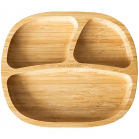 Piatto Ecorascals, bambù grigio