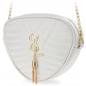  Borsa messenger World-style_pl, pelle ecologica, bianca