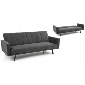    Divano Halmar Armando 192 x 82 cm velluto tonalità del grigio