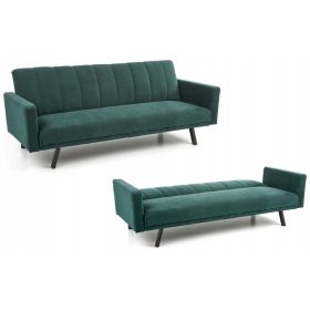    Divano Halmar Armando 192 x 82 cm velluto tonalità del verde