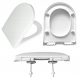  Sedile wc Estiva Fast Nuovo, polipropilene bianco