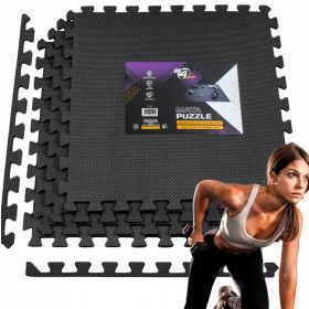  Tappetino per attrezzatura Be4Sport 60 cm x 60 cm nero