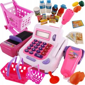    Set grande Registratore di cassa per negozio Calcolatrice per carrello della spesa 23F