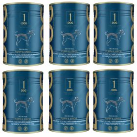    1DOG PUPPY & JUNIOR RICCO DI VITELLO SENZA CEREALI VITELLO CON CAROTE 400G