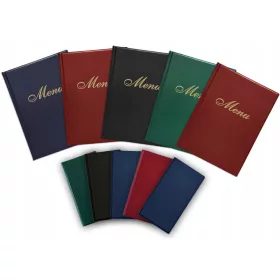   SET DA 10 PEZZI COPERTINA MENU CARD A4 IN OMAGGIO 5 PEZZI CAMERIERI PAGANTI