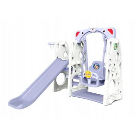   Parco giochi per bambini Altalena + Scivolo 3in1 Orsacchiotto Blu CHD-101W