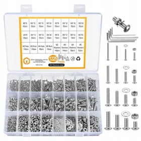   SET VITI A BRUGOLA M2 M3 M4 M5 SET TAPPI VITI A BRUGOLA 1225 pz.