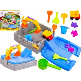 SABBIA CON COPERTURA GRU SCORREVOLE + ACCESSORI