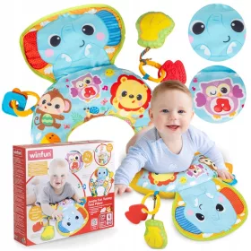    GIOCO SMILY Suono del massaggiagengive a sonaglino del cuscino croissant