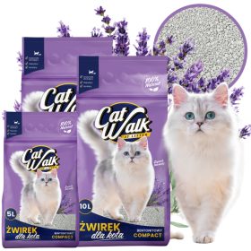    Lettiera per gatti in bentonite 25L LAVANDA CatWalk LAVENER agglomerante 25L
