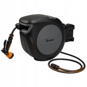    Avvolgitore automatico BLACK LINE con tubo da 1/2" - 20m e accessori BRADAS