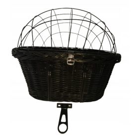    MEGA LARGE DOG trasportino per bicicletta, CESTO in vimini fino a 15 kg