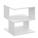  Tavolino ModernHome TAVOLINI DA CAFFÈ quadrato 45 x 45 x 43,6 cm bianco