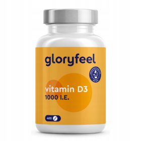   Gloryfeel Vitamina D3: Compresse Facili da Ingerire, Confezione Annuale da 400 Pezzi