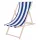  Sdraio Springos, sdraio da spiaggia in legno con righe, legno multicolore