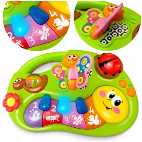    Apprendimento interattivo della luce del suono del pianoforte musicale