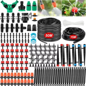    SISTEMA DI IRRIGAZIONE GIARDINO A GOCCIA 50M + 15M AUTOMATICO