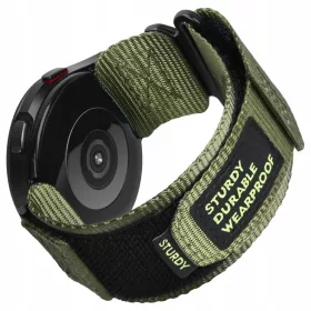    Cinturino per orologio tattico in nylon C23 verde robusto da 22 mm