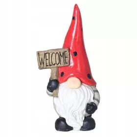    DECORAZIONE REGALO IN CERAMICA CON ELEFANTE IN PIEDI FIGURINA TROLL GNOM PAGLIACCIO