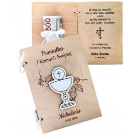    Ricordo della Prima Comunione, una carta di comunione in denaro