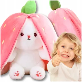    CONIGLIO IN CAROTA Mascotte Coniglietto Carota Lepre Peluche GRANDE XL 35 cm