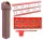 Coltello girevole SER 16x16 H16 1 pz + Inserto 10 pz SH 16ER 60° 55°
