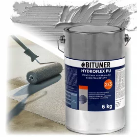   MEMBRANA LIQUIDA IN POLIURETANO TETTI TERRAZZI BALCONI TENUTA 100% 6 KG