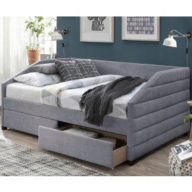    Letto singolo imbottito Letti Signal 120x200 tonalità di grigio
