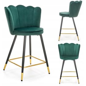  Sgabello H106 verde scuro - HALMAR