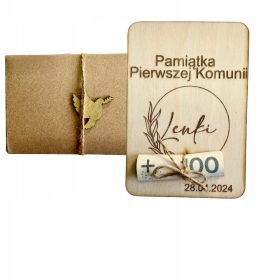    BUSTA REGALO BIGLIETTO PRIMA COMUNIONE SOUVENIR PERSONALIZZAZIONE NOME