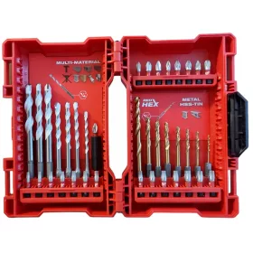  Set trapano e punte Milwaukee 4932479854 39 pezzi rosso