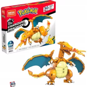    MEGA BLOKS BLOCCHI POKEMON CHARIZARD FUOCO BATTAGLIA MOBILE FIGURA 222 EL.