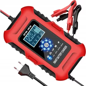    CARICABATTERIA LCD RADDRIZZATORE INTELLIGENTE AUTOMATICO 10A 12V 24V