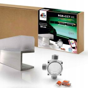    Apparecchio Lampada striscia LED LedBruk-Line ALU IP68 RGB+CCT 0.5m