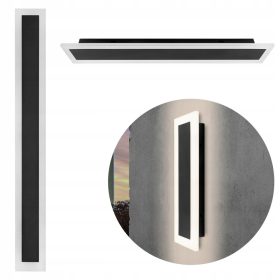    Lampada da parete da giardino Masterled bianca, nera, sorgente LED integrata da 19 W