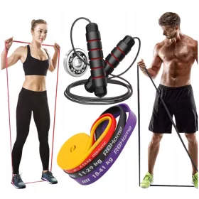    SET DI 4 GUIDE DI RESISTENZA PER ESERCIZI POWER BAND nastro fitness + PIANO e APPLICAZIONE