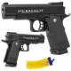  PISTOLA IN METALLO PER SFERE DI PLASTICA REPLICA COLT METAL + 800 SFERE