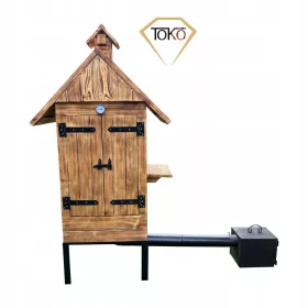   Affumicatoio in legno TOKO Affumicatoio da giardino set completo