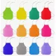  Set di grembiuli artistici multicolori per bambini, 12 pezzi