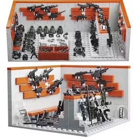  SET ARMA BLISTER ARMA DL FIGURE BLOCCHI MILITARE