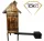  TOKO Smokehouse Tagliere da giardino in legno 4,4 cm Set completo Braciere
