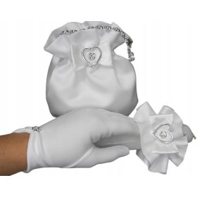    Borsa per la comunione. set comunione: borsetta, guanti, cuffia antigoccia