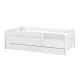  Lettino per bambini SIMPLE BABY BOO 160x80 + CASSETTO + materasso BIANCO LISCIO