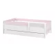  SIMPLE BABY BOO lettino per bambini 160x80 CASSETTO materasso BIANCO LISCIO ROSA