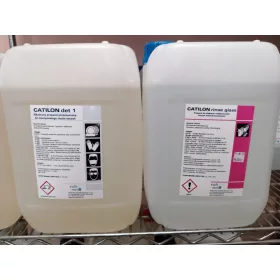   Risciacquo e lucidatura professionale delle stoviglie - Catilon risciacquo bicchiere 10L + Liquido professionale per lavastoviglie in lavatrice Catilon det 1 10L