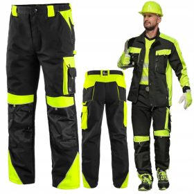   Pantaloni DA LAVORO, CXS lunghi fino alla vita, FORTI, RIFLETTENTI, rinforzati, QUALITÀ STRAORDINARIA!