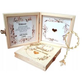  Ricordo della Santa Comunione + rosario inciso SET